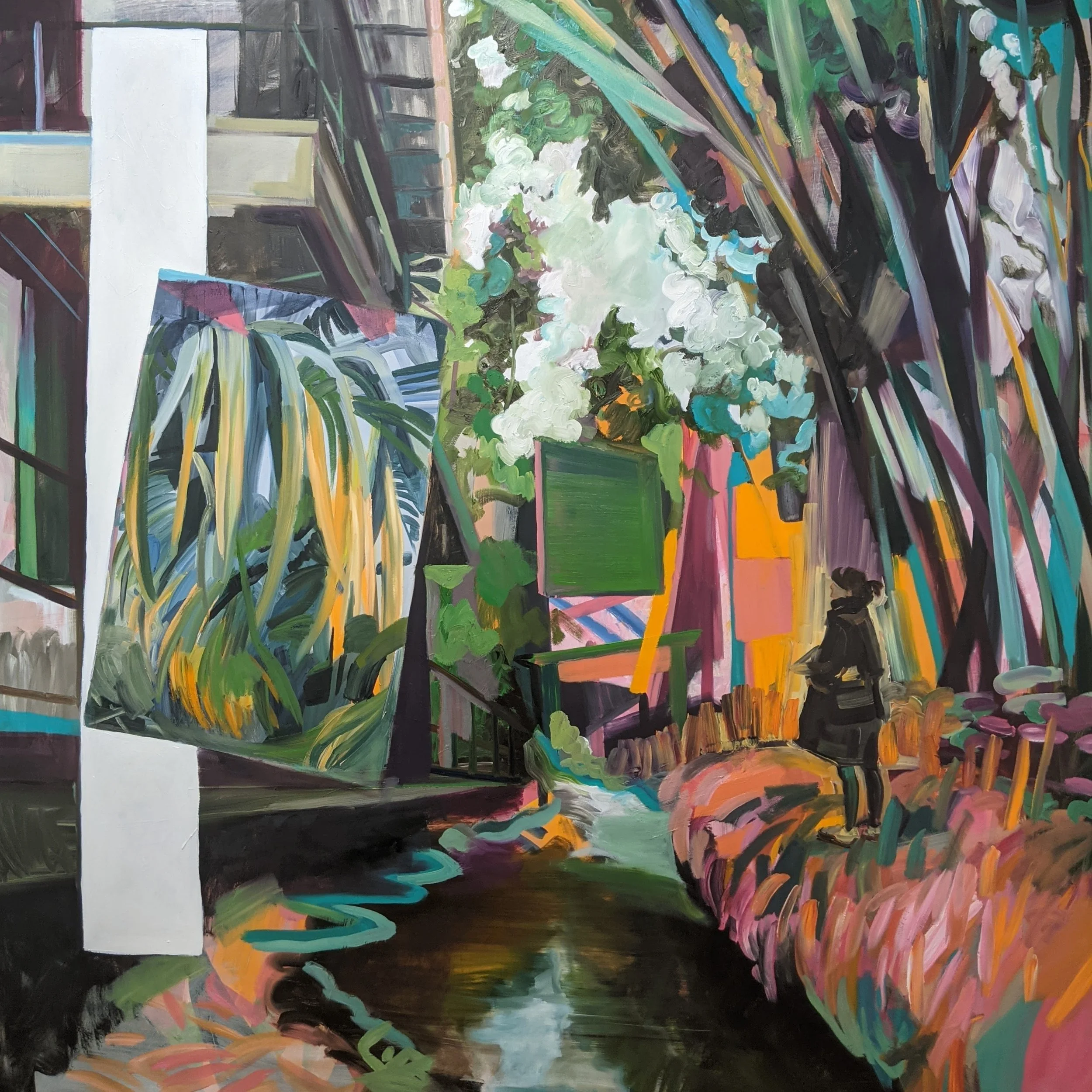 Curiosity Can be a Dangerous Thing (2022) Oil on Canvas. 150 x 150cm