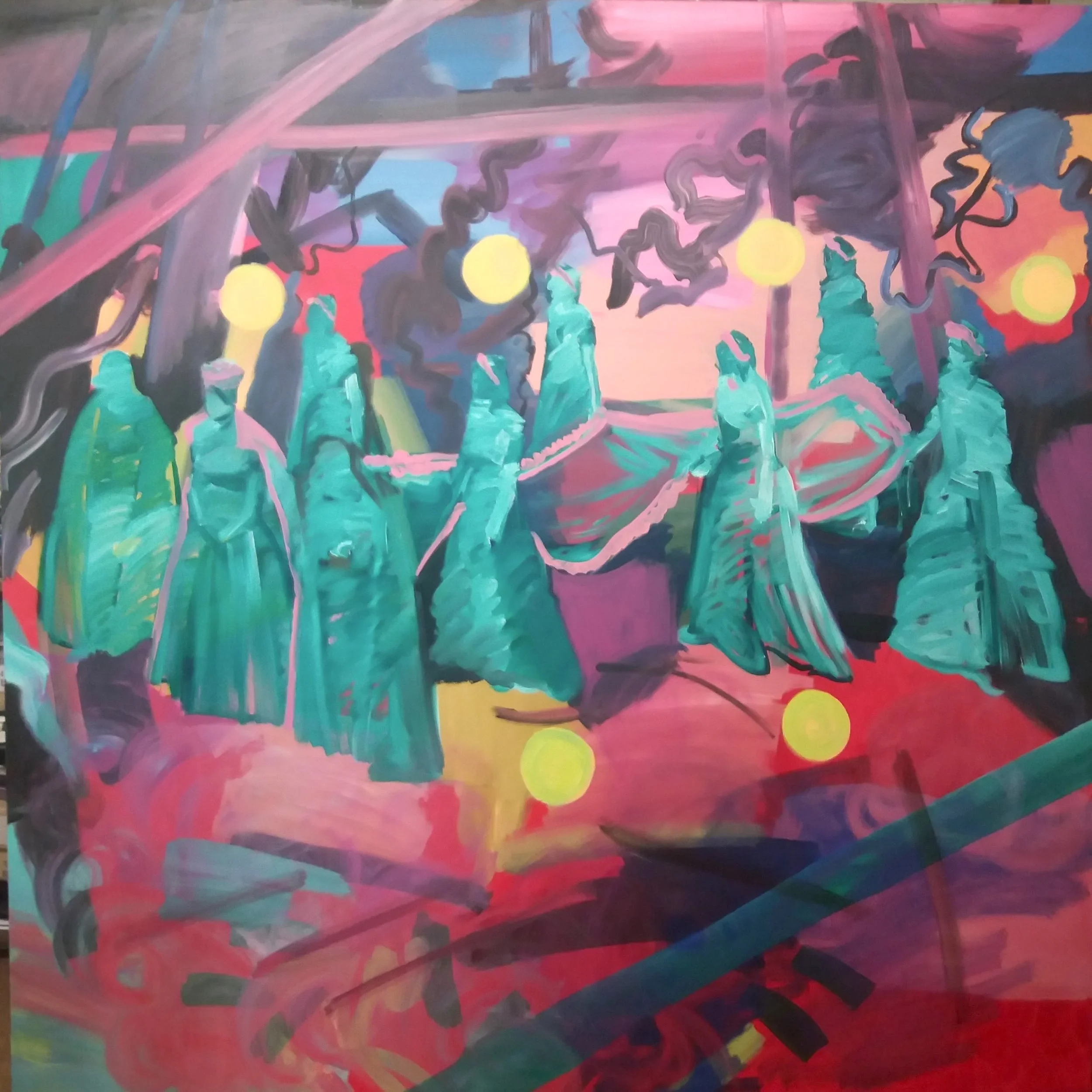 Diagram of Women (2022) Oil on canvas. 150cm x 150cm. .jpg