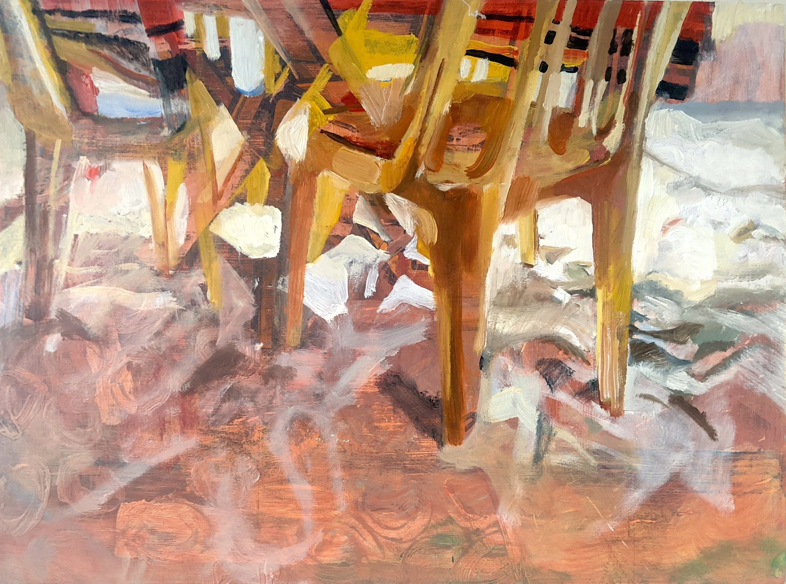 After Diving (2021) Oil on Board. 30H x W40cm ,..jpg