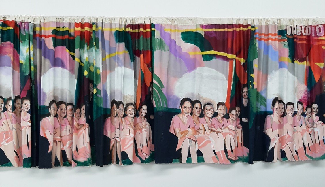 Curtain (2021) acrylic on canvas with metal pole. 2m x 4 m .jpg