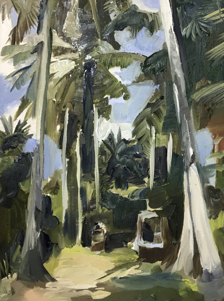 Foliage-Abroad-31h x 22w cm oil on paper .jpg