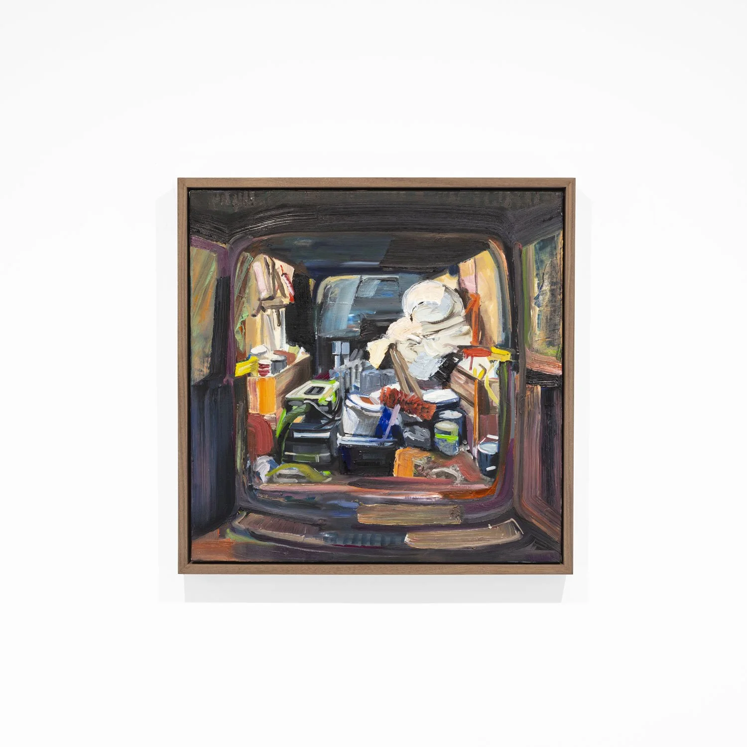 Two weeks on the job. 40 x 40cm .oil on canvas 