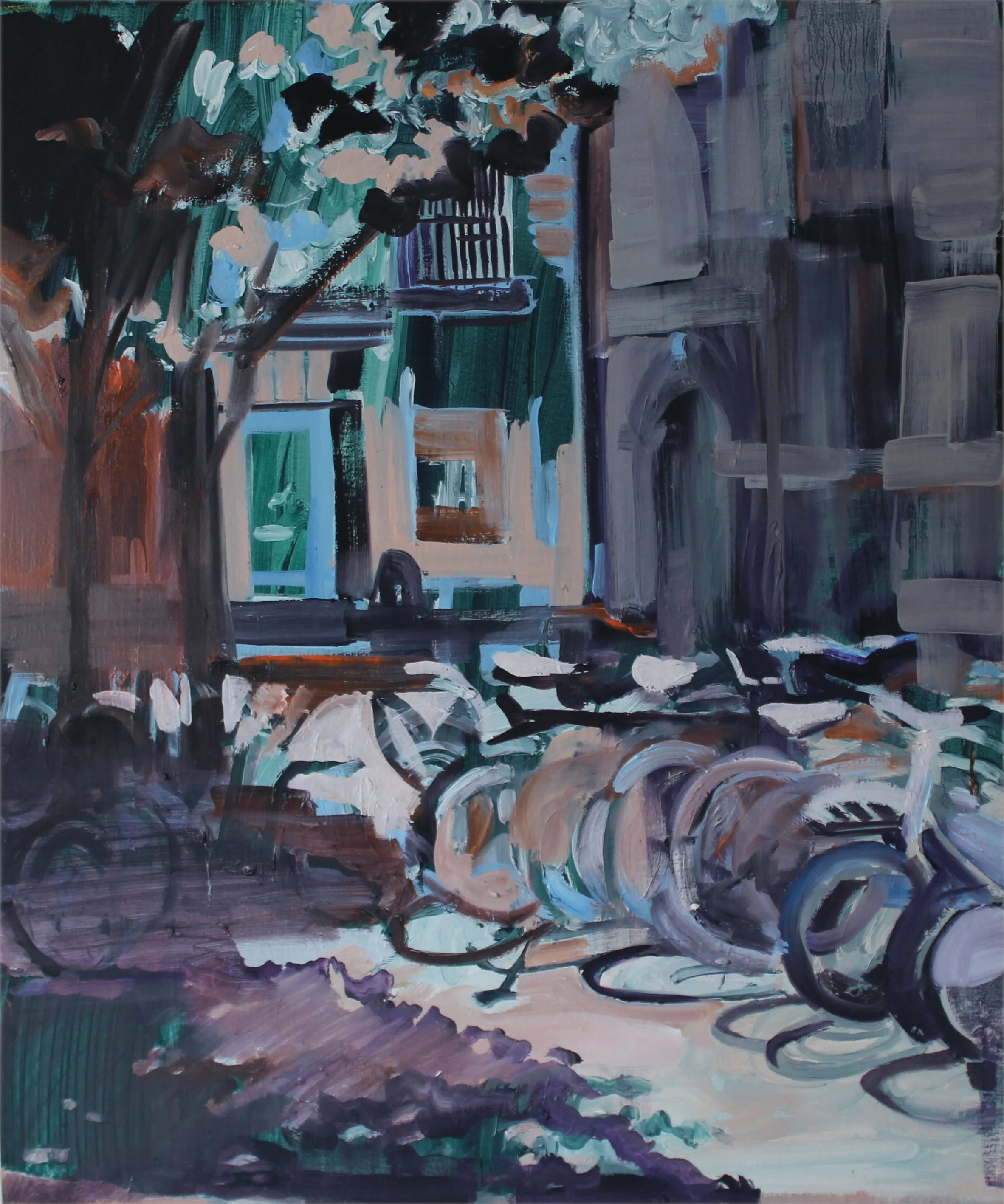 bikes at bank .JPG