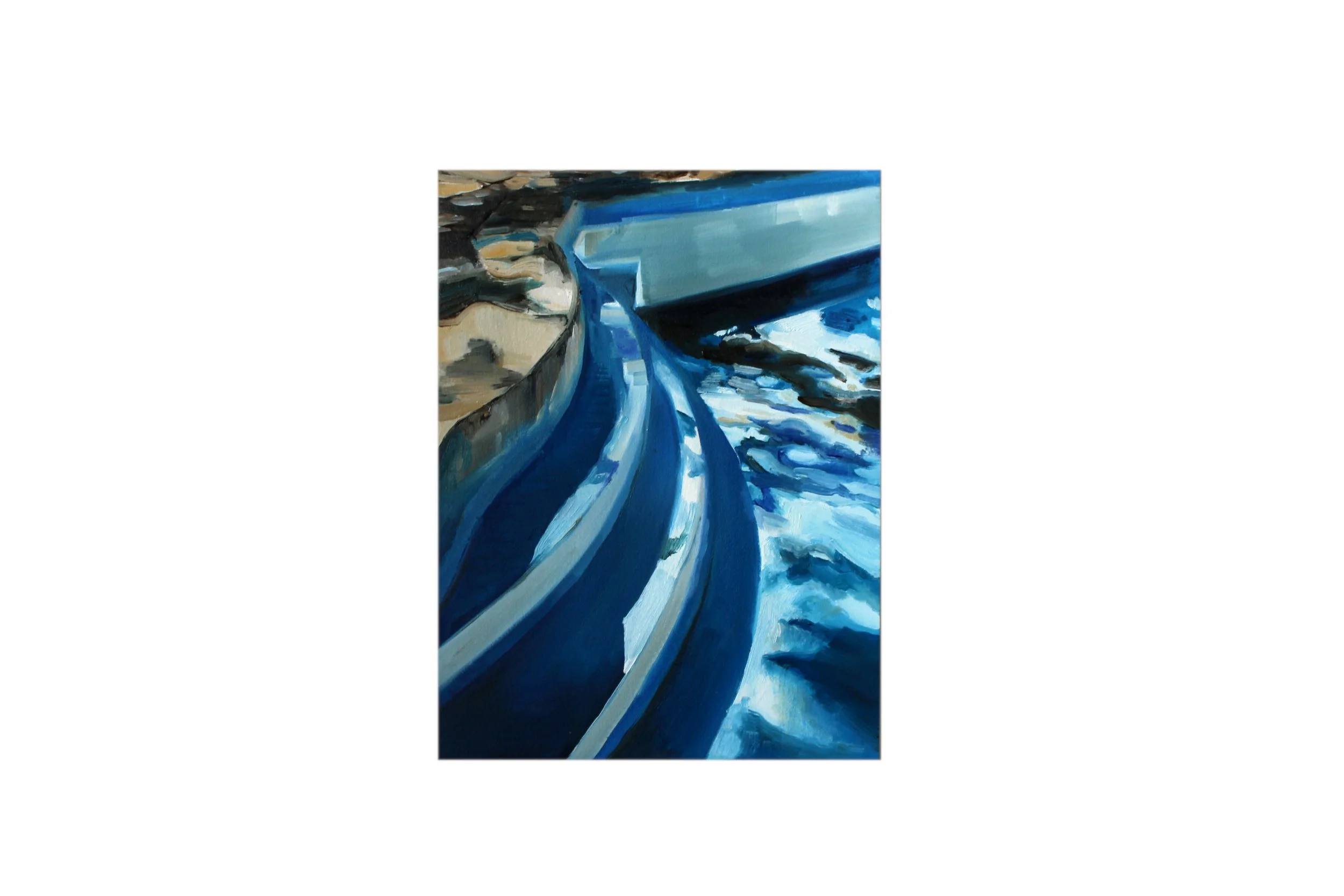 1. Empty pool. 31x23cm. Oil on paper. JPG.JPG