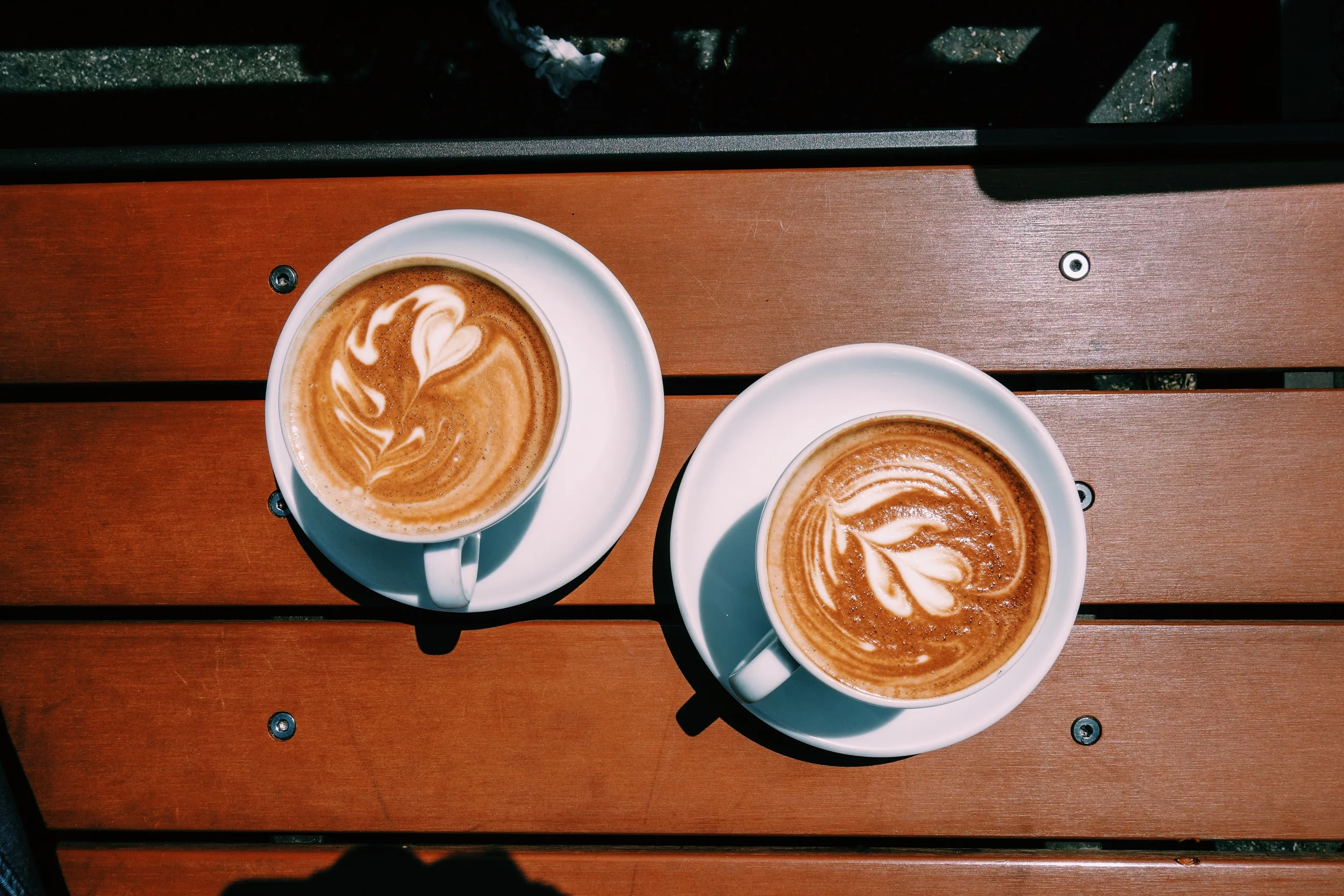 Choice of beverage at Two Guns: Flat White