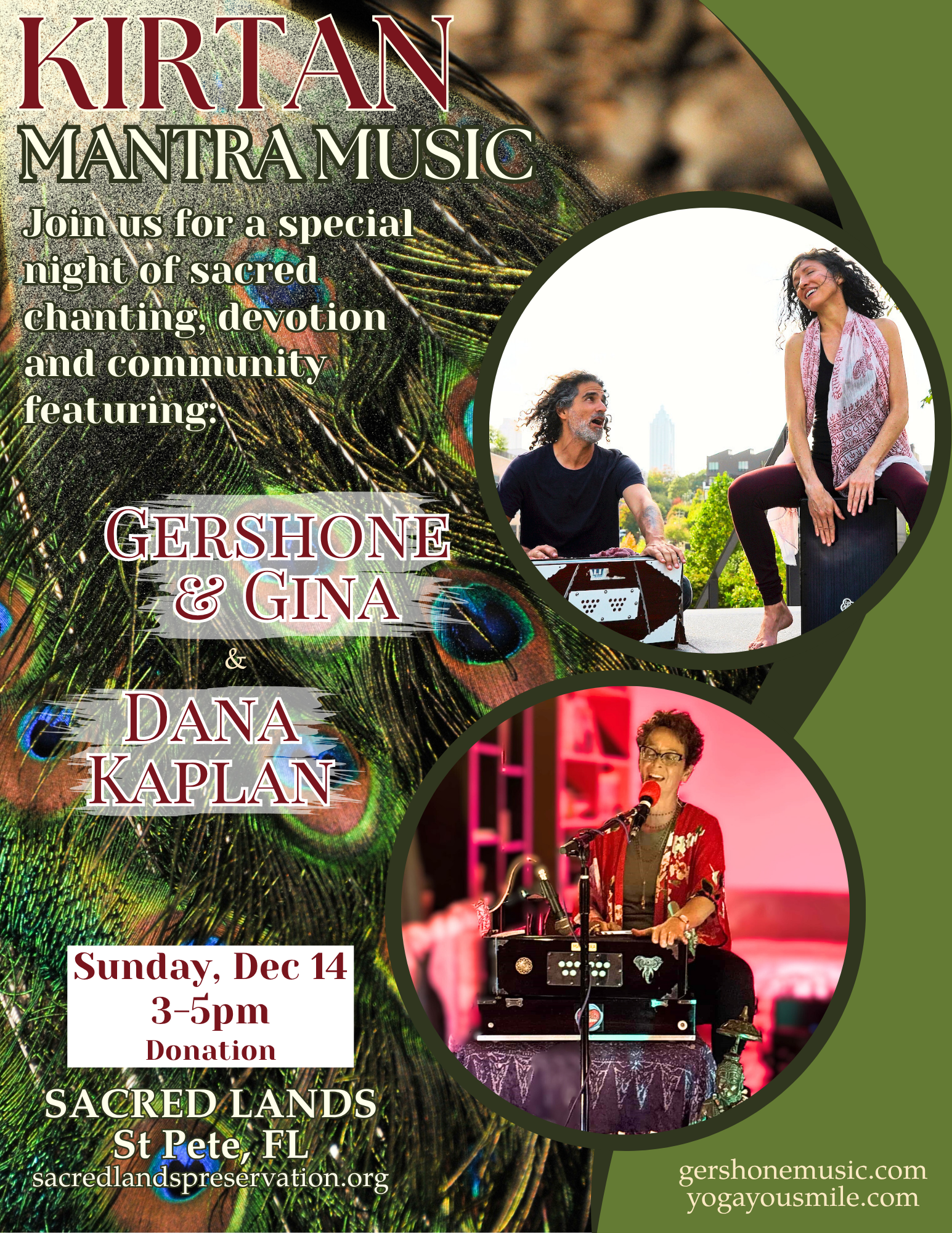 KIRTAN & Mantra Music w/ Gershone, Gina & Dana