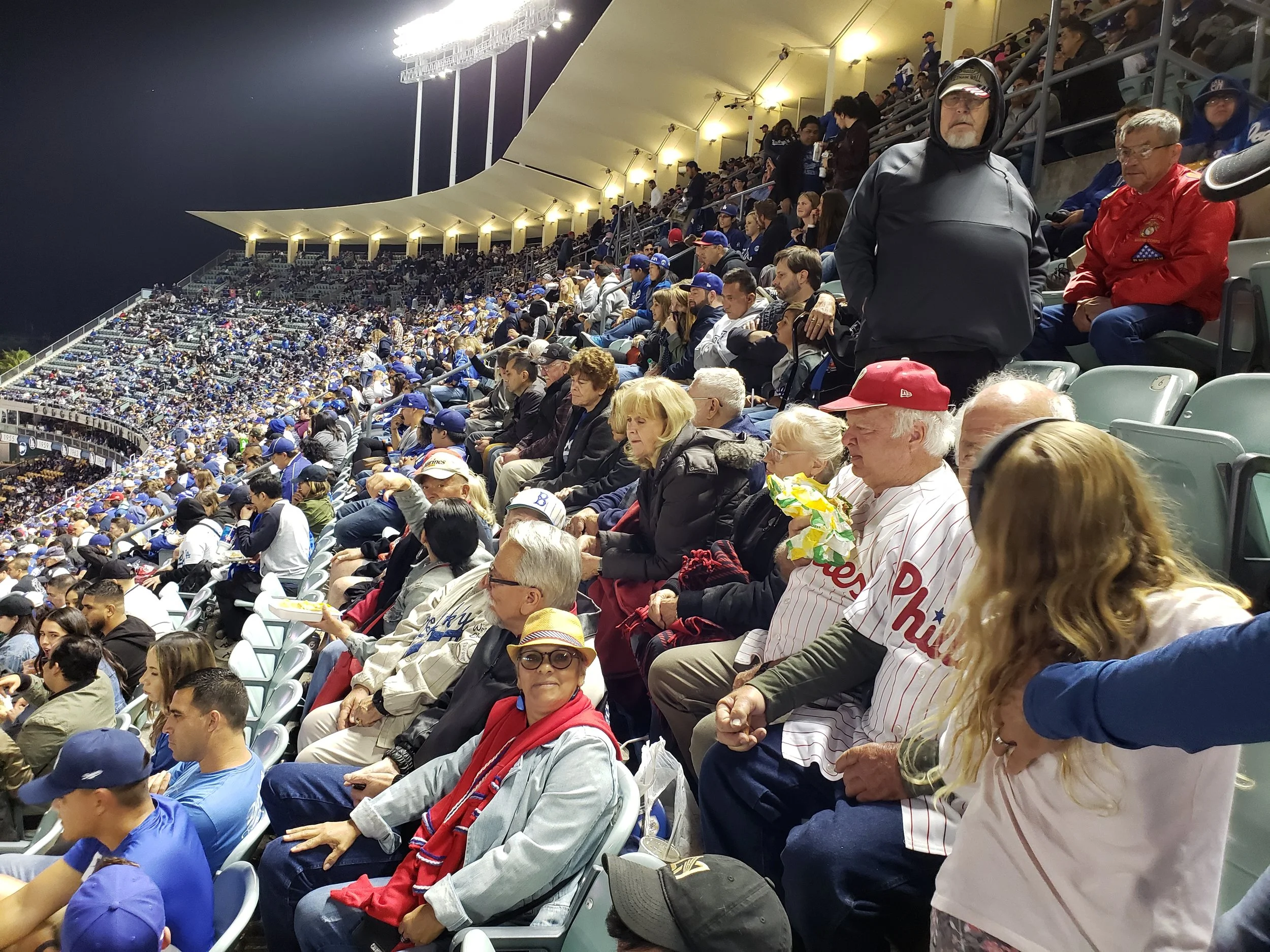 June 2, 2019 The night was beautiful at Dodger Stadium as 50 of our Detachment members and families came to together to watch the Dodgers beat the Phillies with a walk-off home run. A wonderful bus ride, wonderful game and the comradery was especially fantastic.
