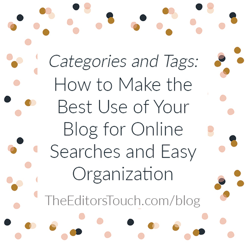 Making the best use of Categories and Tags in your blog