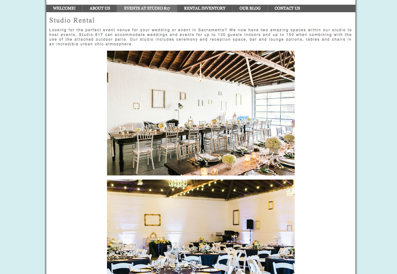 Studio 817 | A Sacramento Event and Wedding Venue Rental