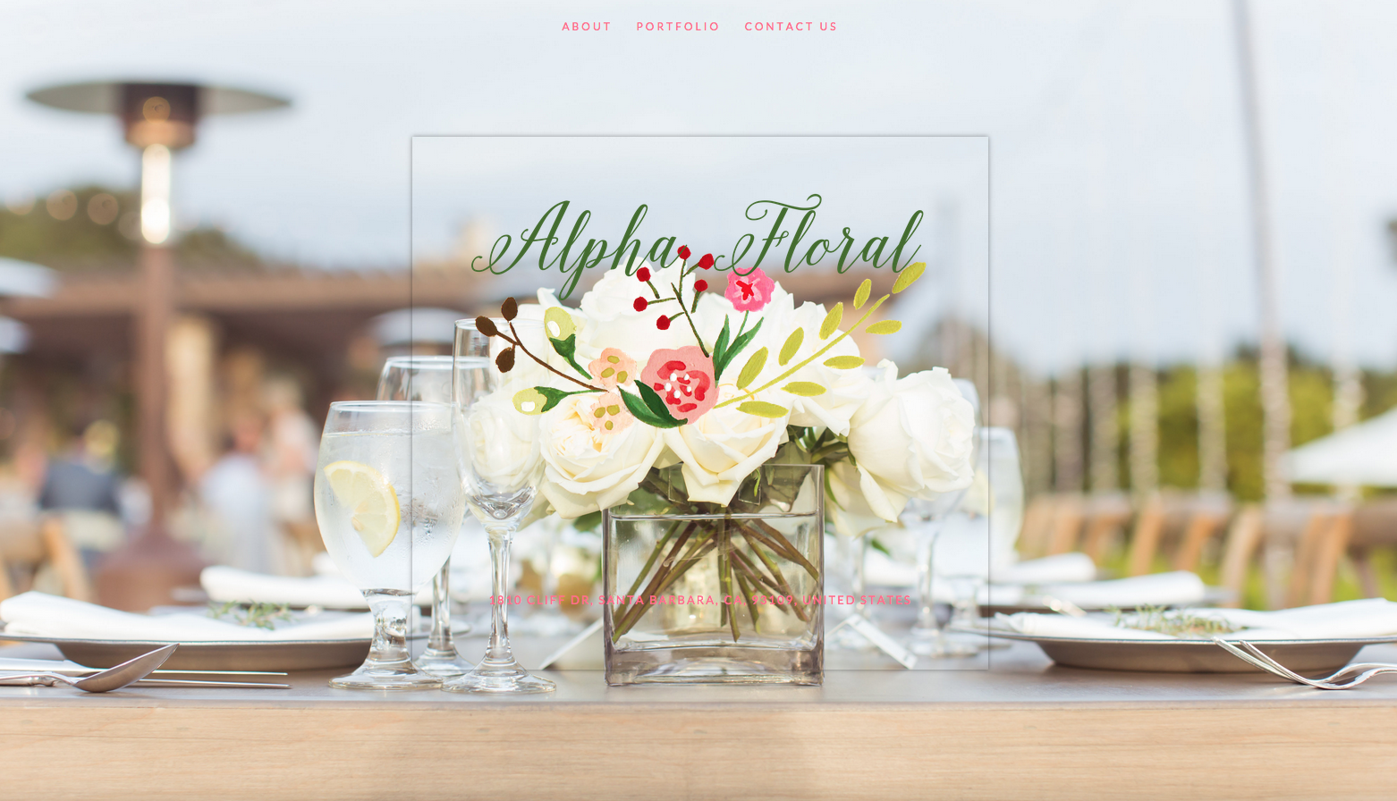 Alpha Floral Website Design by Heather Sharpe of The Editor's Touch