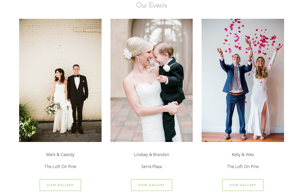 Green Apple Event Company Website Design by Heather Sharpe | The Editor's Touch