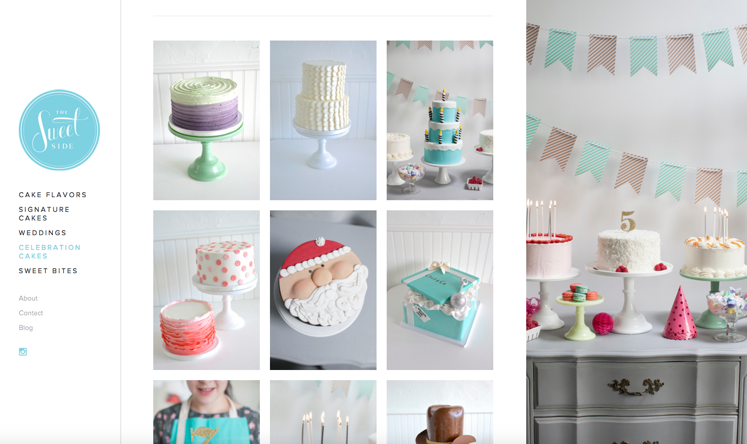 Website Design for Seattle Bakery The SweetSide | Heather Sharpe of The Editor's Touch | Squarespace Website Designer