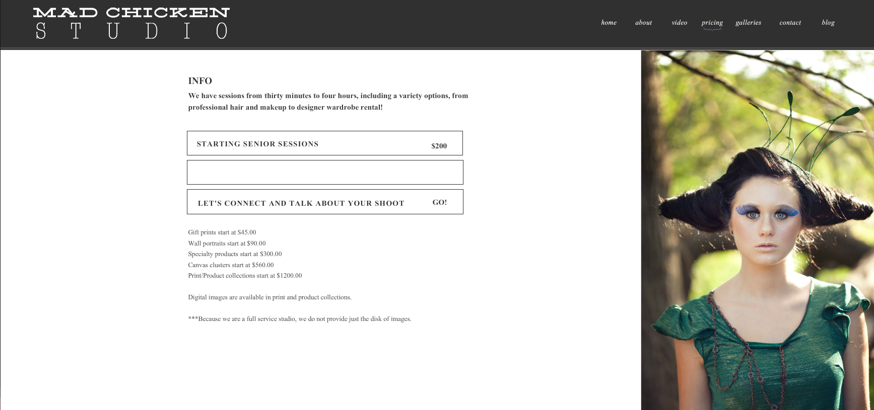 Website that needs a redesign
