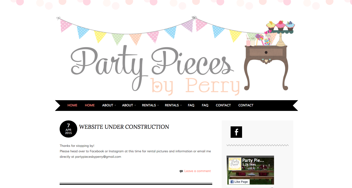 Website that needs a redesign