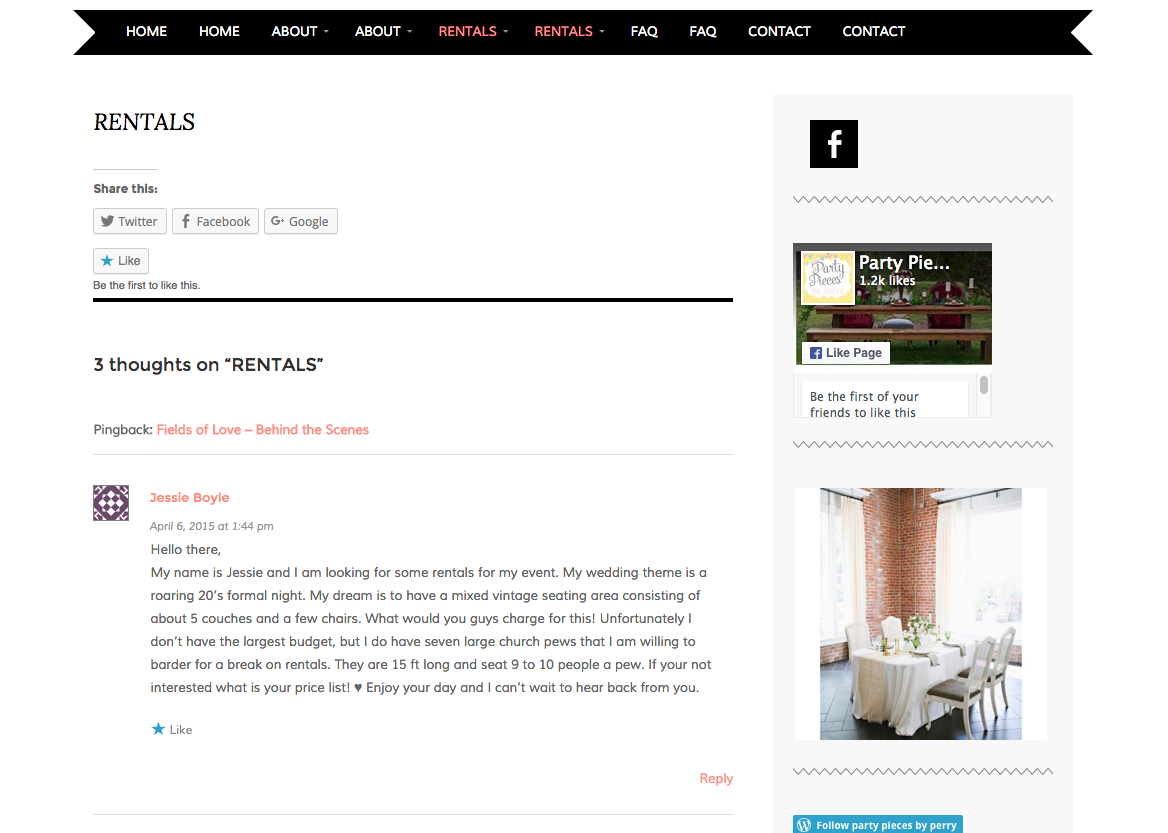 Website that needs a redesign