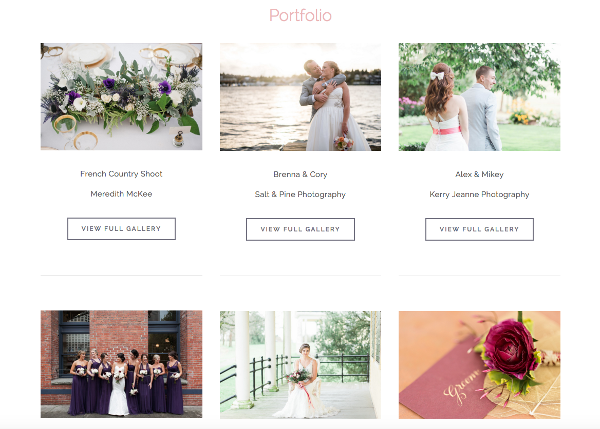 Squarespace Website Design for Wedding Professionals | Wedding Wise Seattle Planning | Design by Heather Sharpe of The Editor's Touch