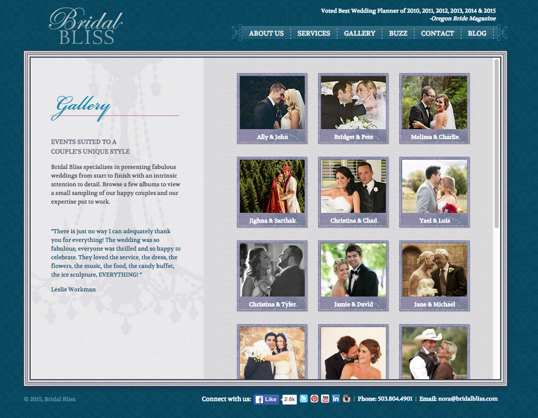 Website that needs a redesign