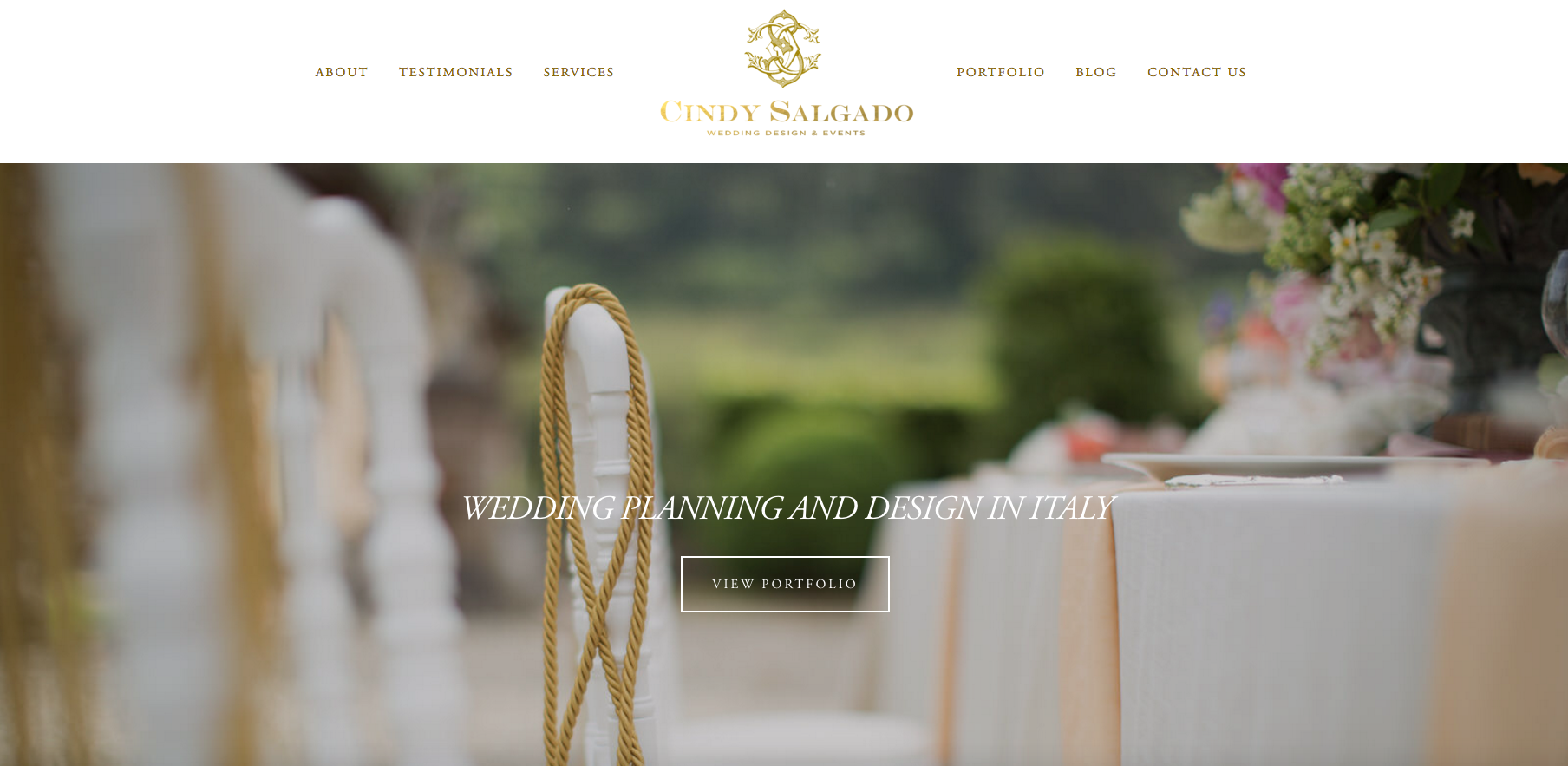 Cindy Salgado Events and Design | Website Design by Heather Sharpe of The Editor's Touch