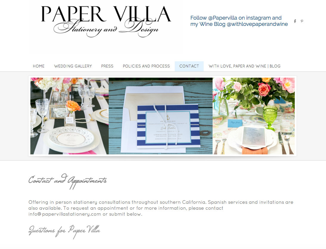 Website that needs a redesign
