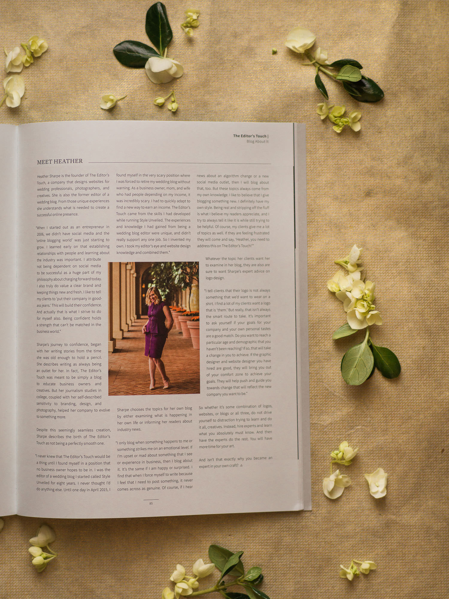 theeditorstouch.com | Wedding Industry Expert | Featured in AGLOW Magazine | Heather Sharpe of The Editor's Touch