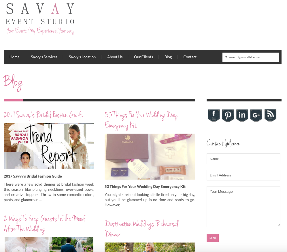 website that needs to be redesigned