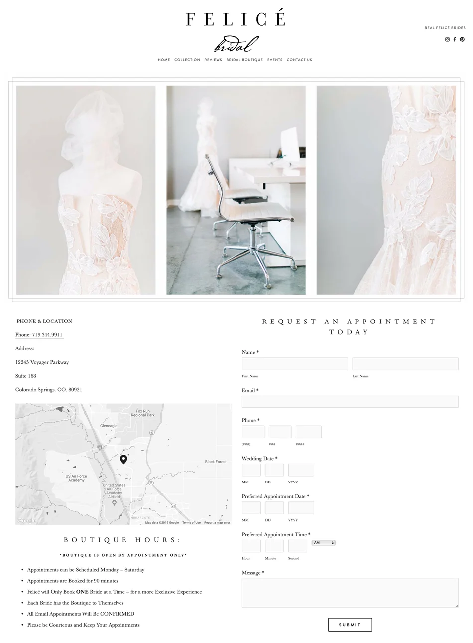 This Colorado Springs Bridal Boutique Chose The Grayson! Congratulations  Felicé Bridal!! — The Editor's Touch