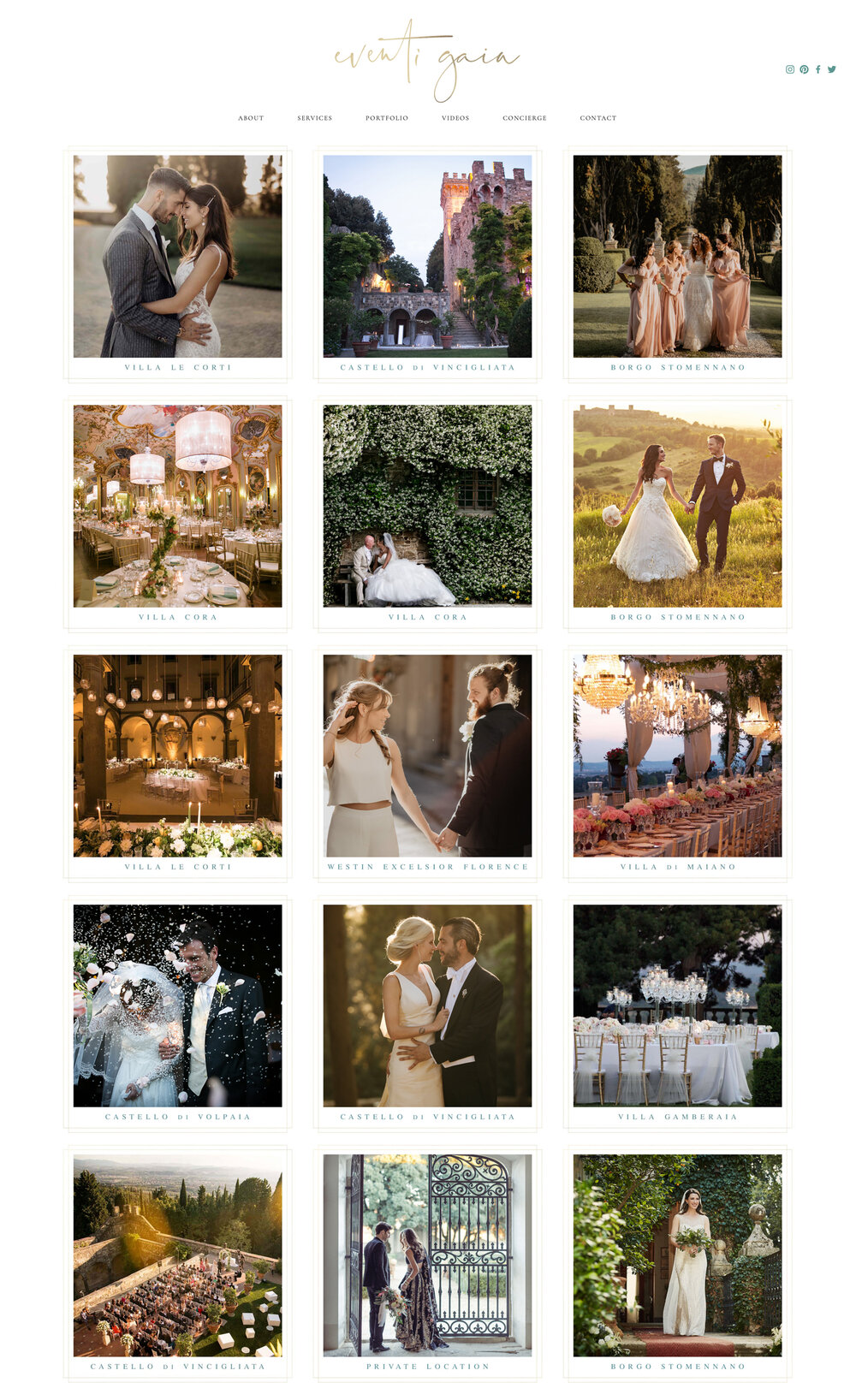 Wedding Planner Italy | Eventi Gaia Weddings | The Editor's Touch Website Designer