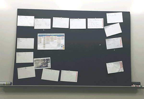 HP Connected Hub progress board