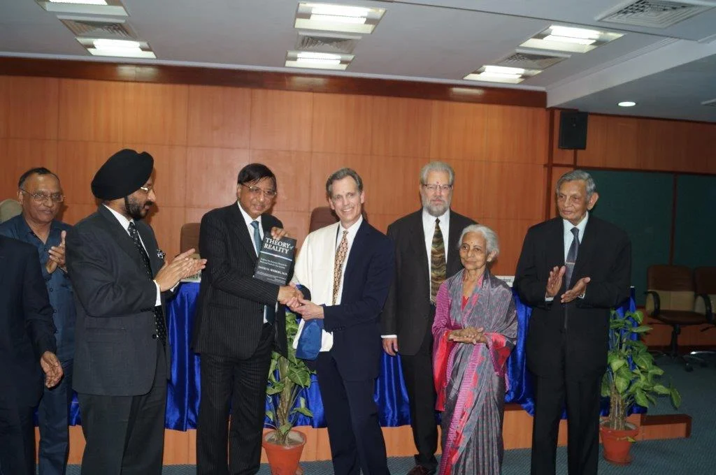 David Wiebers, M.D., awarded Honorary Professorship at Amity University by Amity Chancellor Dr. Ashok Chauhan on November 9, 2015.