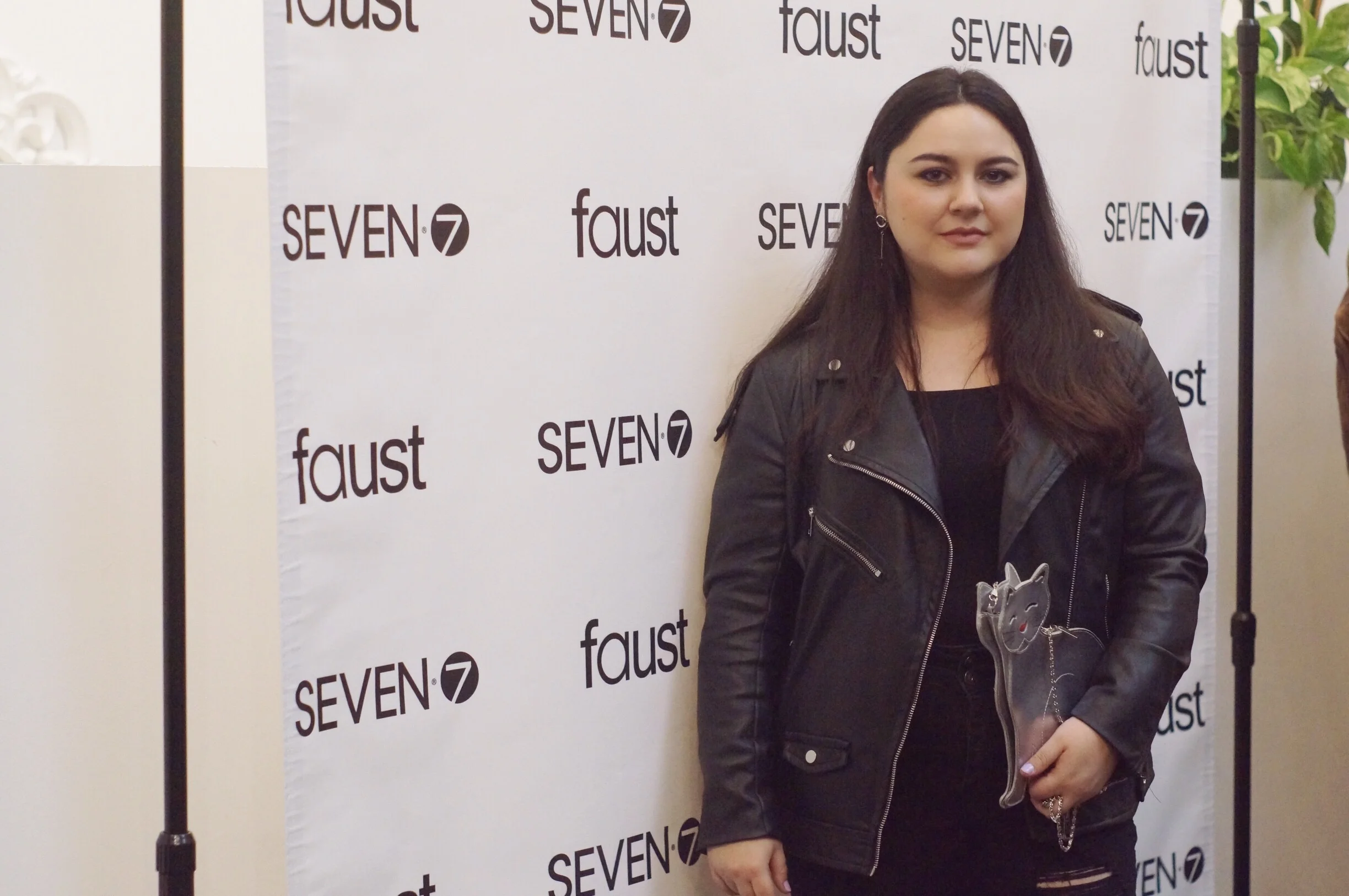 Drove 3 hours to the event after work and kept my look simple. Moto jacket and ripped jeans. RBF? Ignore my tired face in this pic I had great time XD