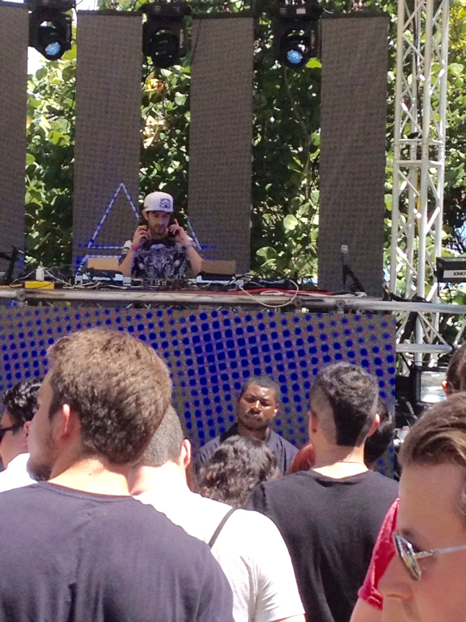 Mat Zo plays at the Anjunabeats pool party. 