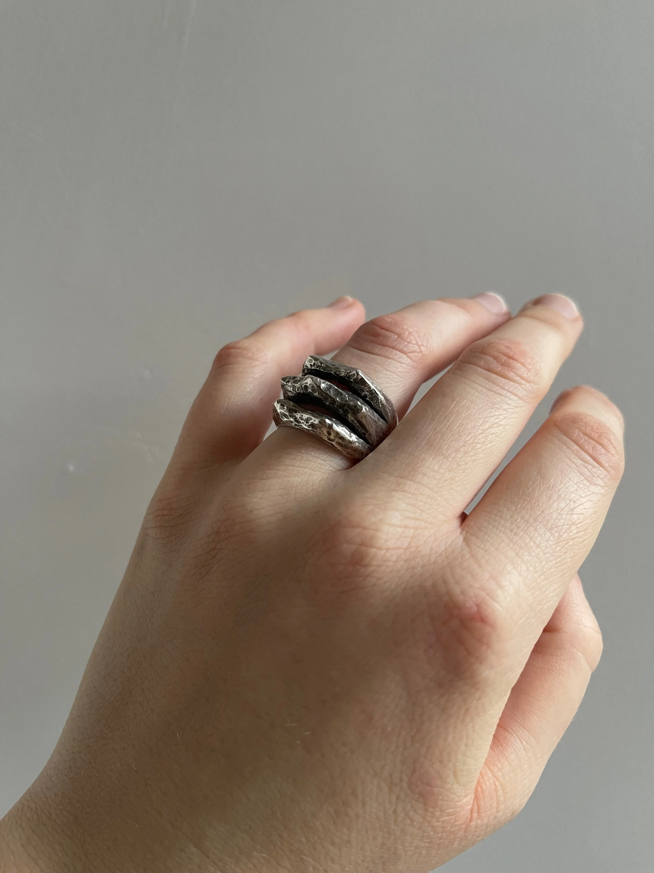 Peak ring, patinated silver (3).jpeg