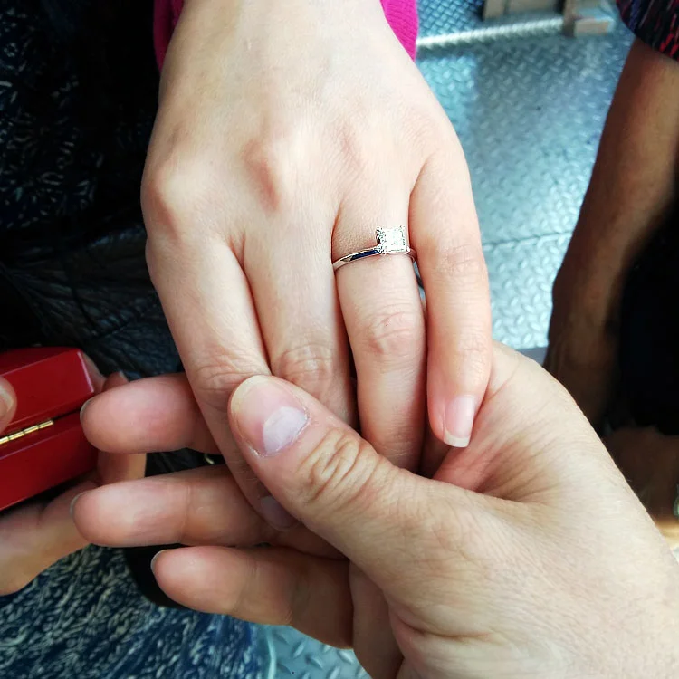 She Said Yes at the Top of a Very Tall Tower