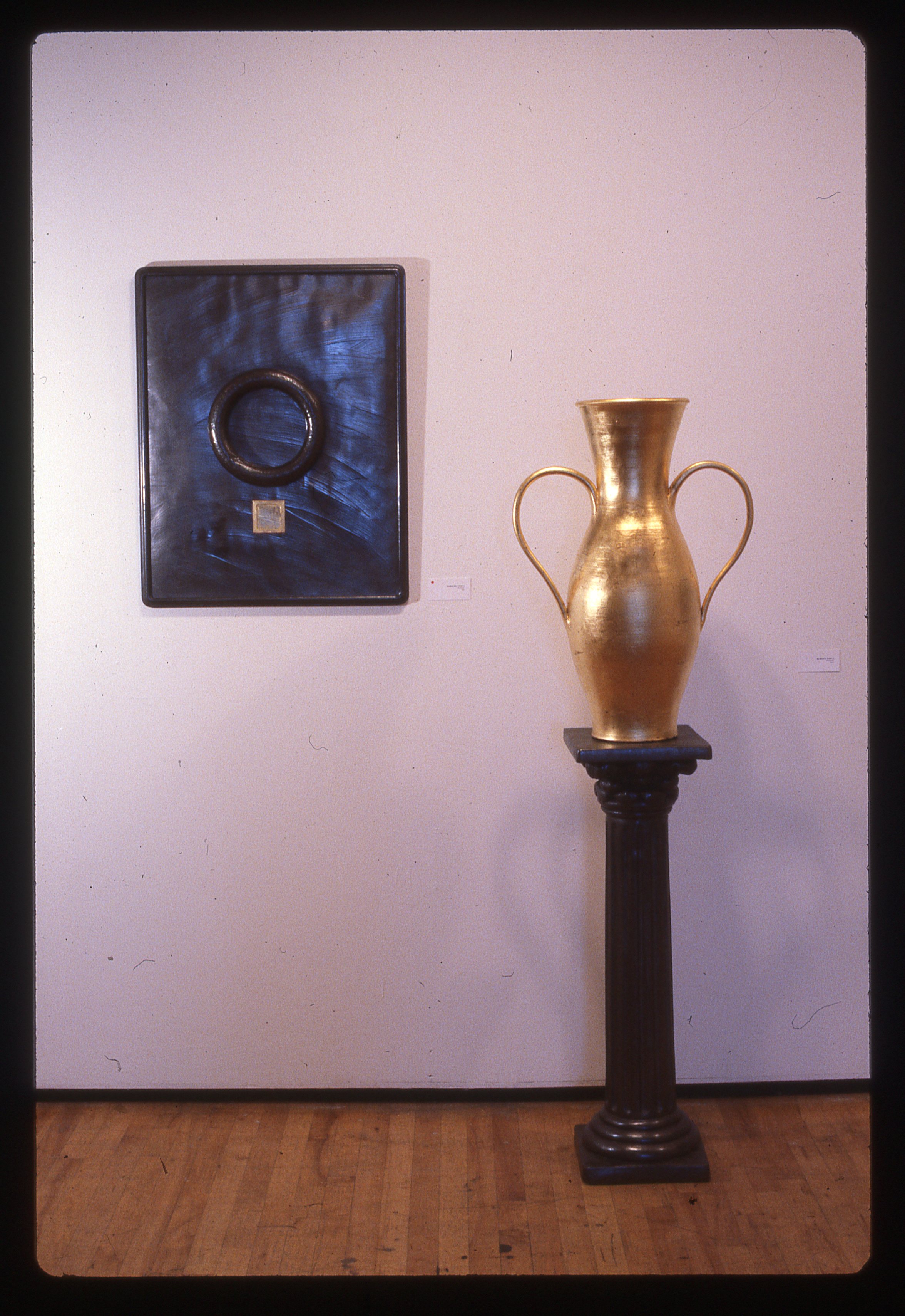 Object of Worship    ceramic/23k gold leaf, pot 26" base 36"