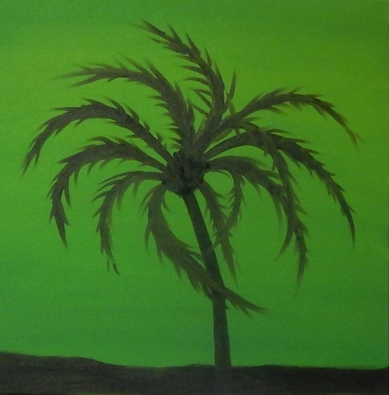 Green Palm  20"x20"
