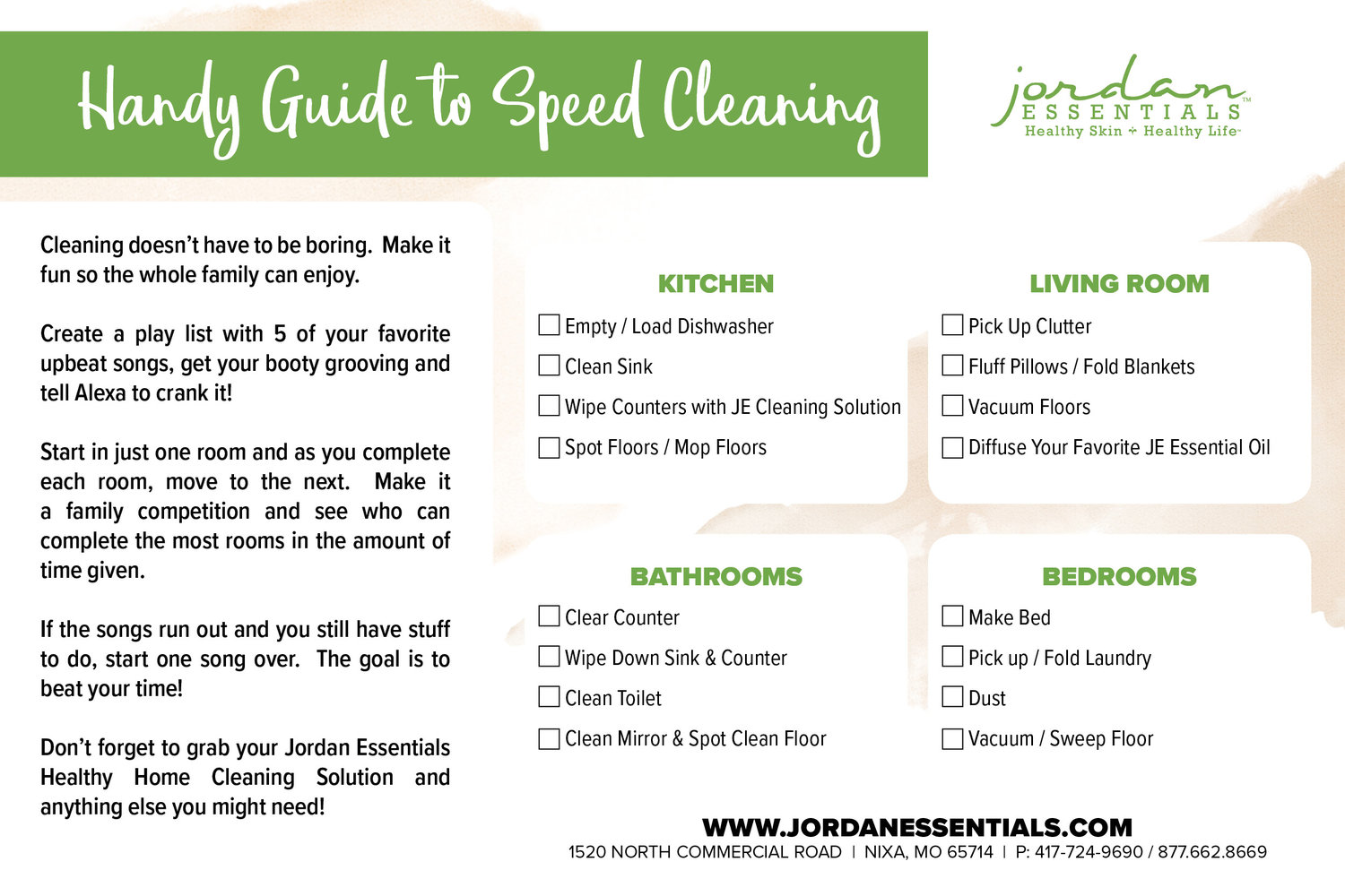 Download JEĆ¢s Speedy Cleaning Guide to gain your saturdays back!
