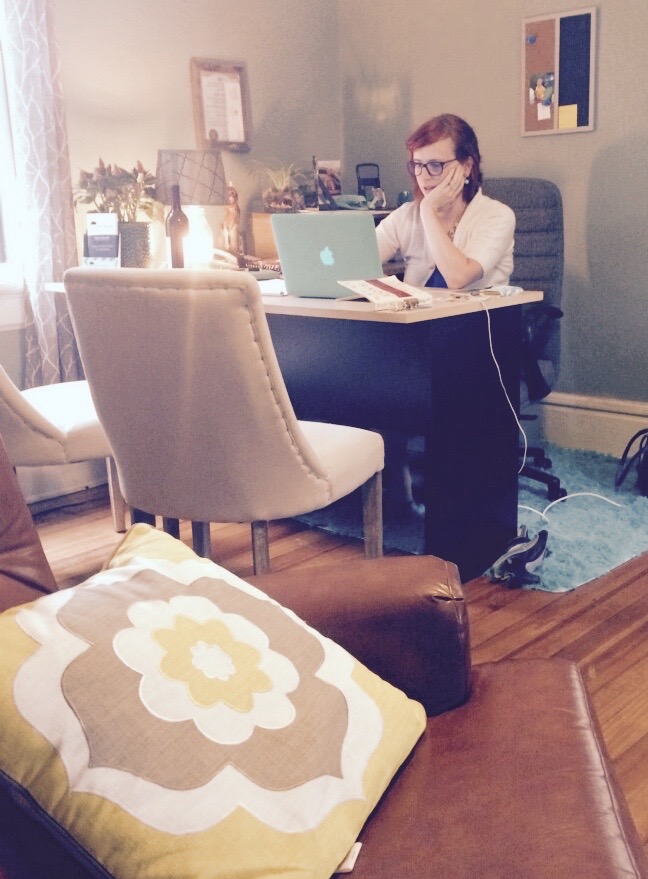 photo credit: Sissy McKee Kimbrell (a very supportive friend & colleague) - the day she visited me in my office and freaked out with enthusiasm, "You're really doing this!!" 