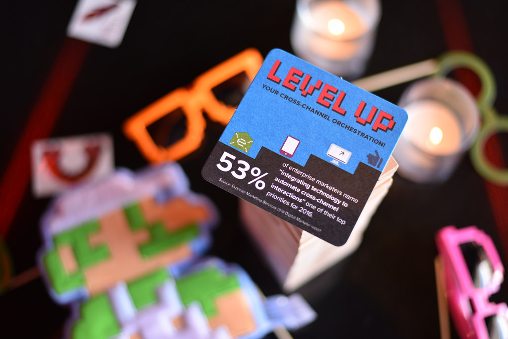 Experian Marketing Services branded stat coaster