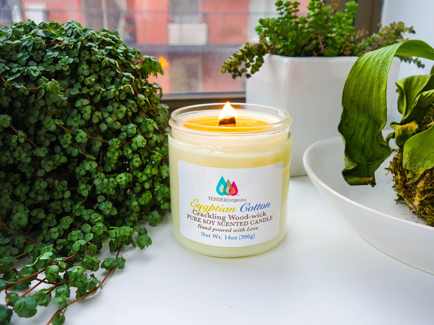 The Egyptian Cotton 100% Pure Soy Candle