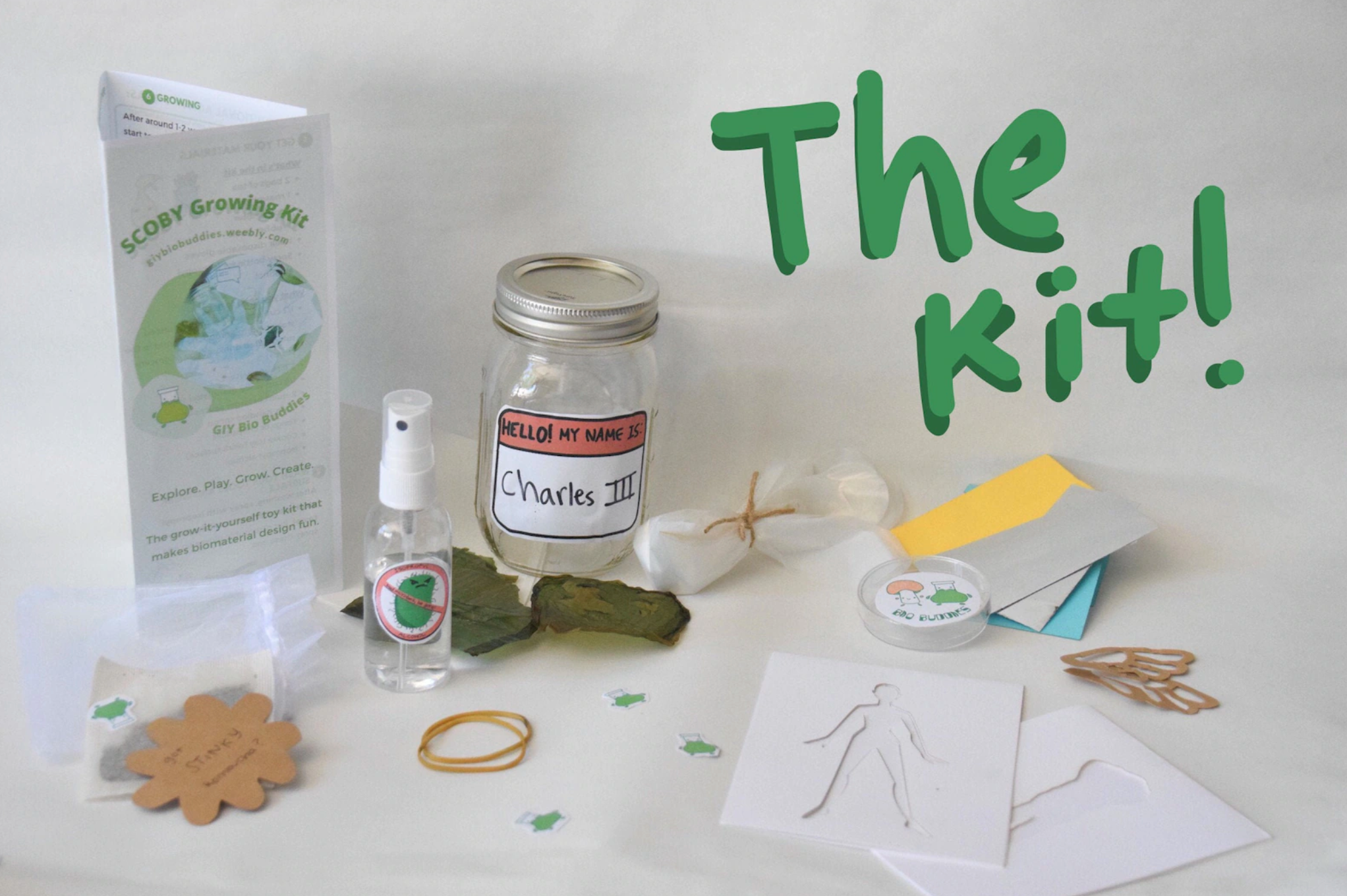 GIY Bio Buddies, BDC 2019, lists SCOBY growing kit on Etsy