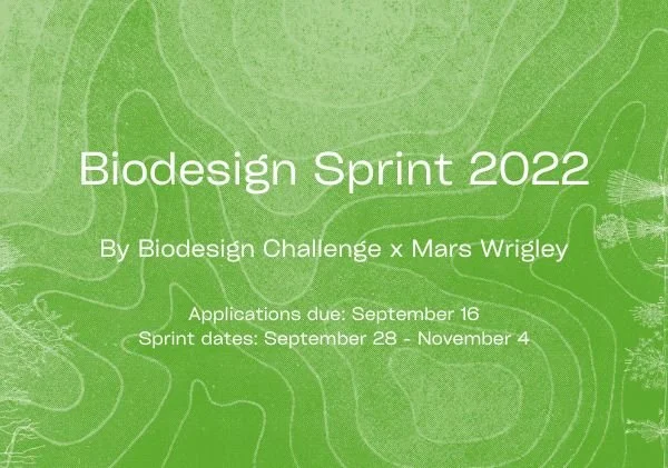 Biodesign Sprint 2022: Applications due 9/16