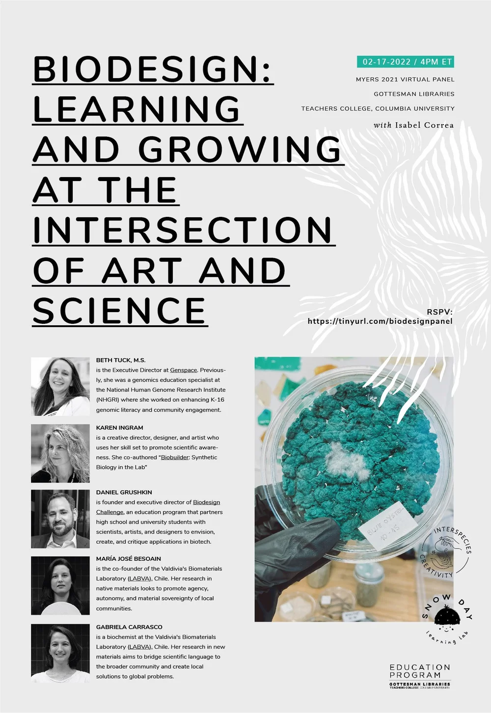 Biodesign / Learning and Growing at the Intersection of Art and Science. : 2/17  — Biodesign Challenge