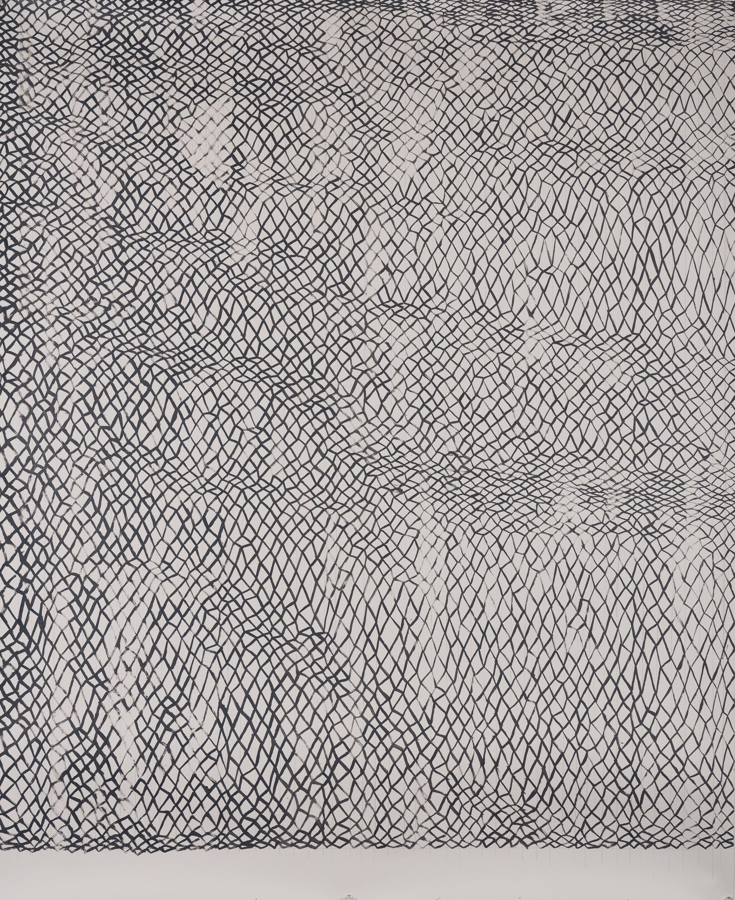 Untitled 2024, acrylic on paper, 56"x 42"