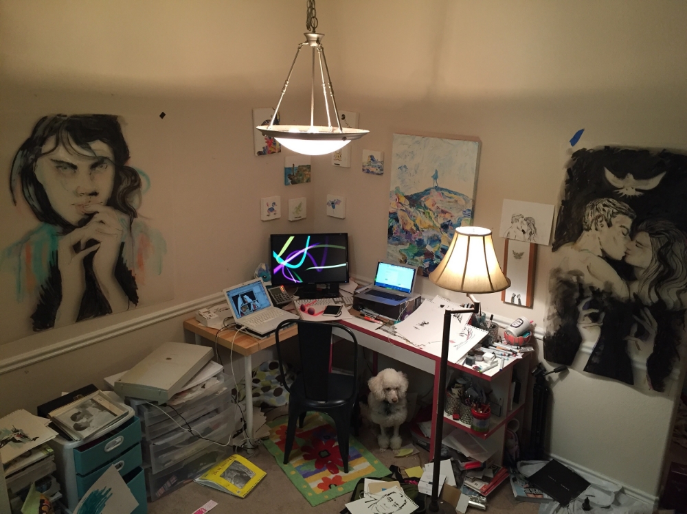 Studio in mylar art production mode!
