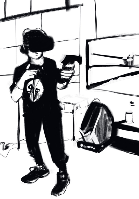 The VR demos at the Microsoft store are always busy