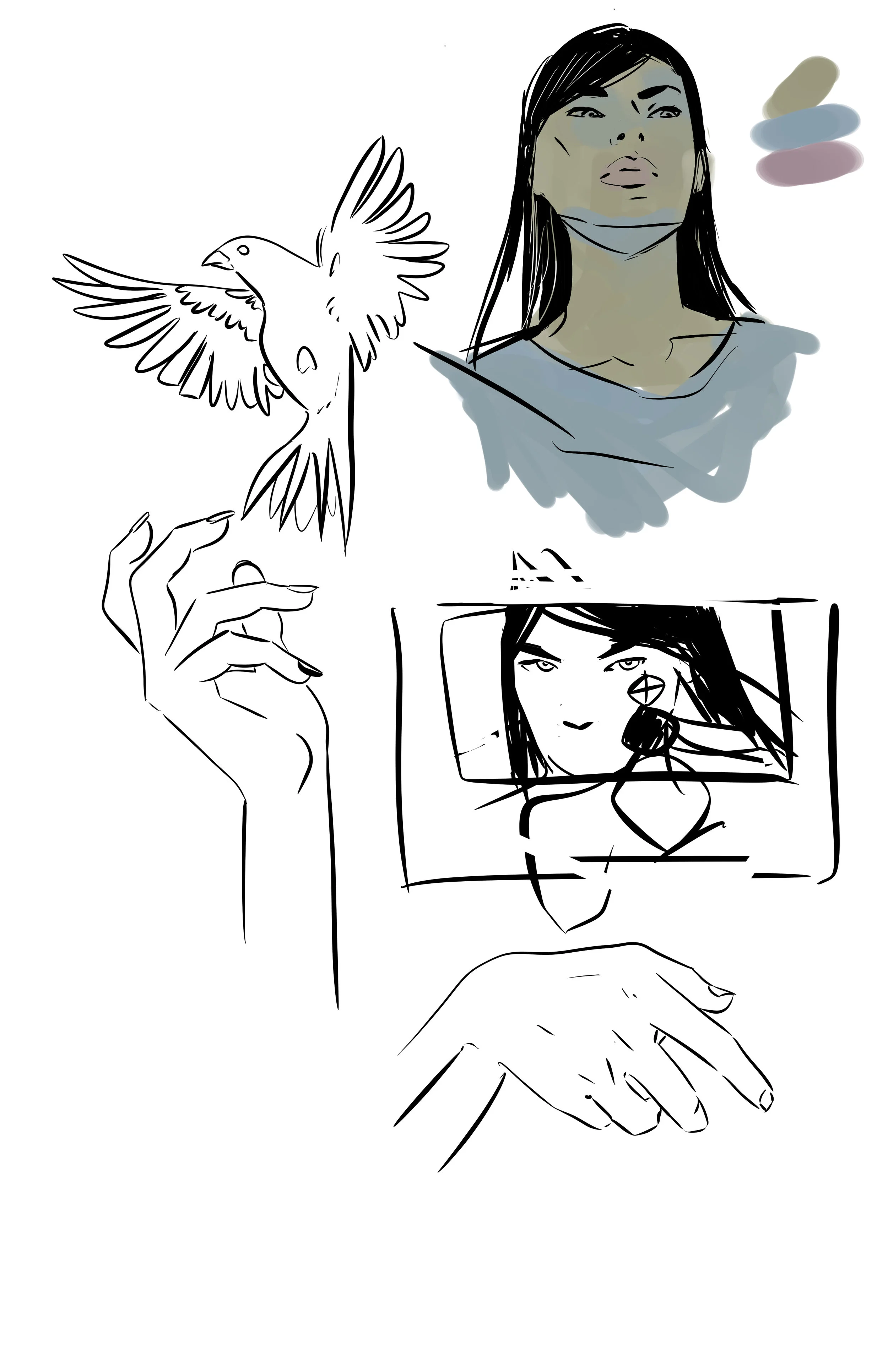 gray woman line art.JPG
