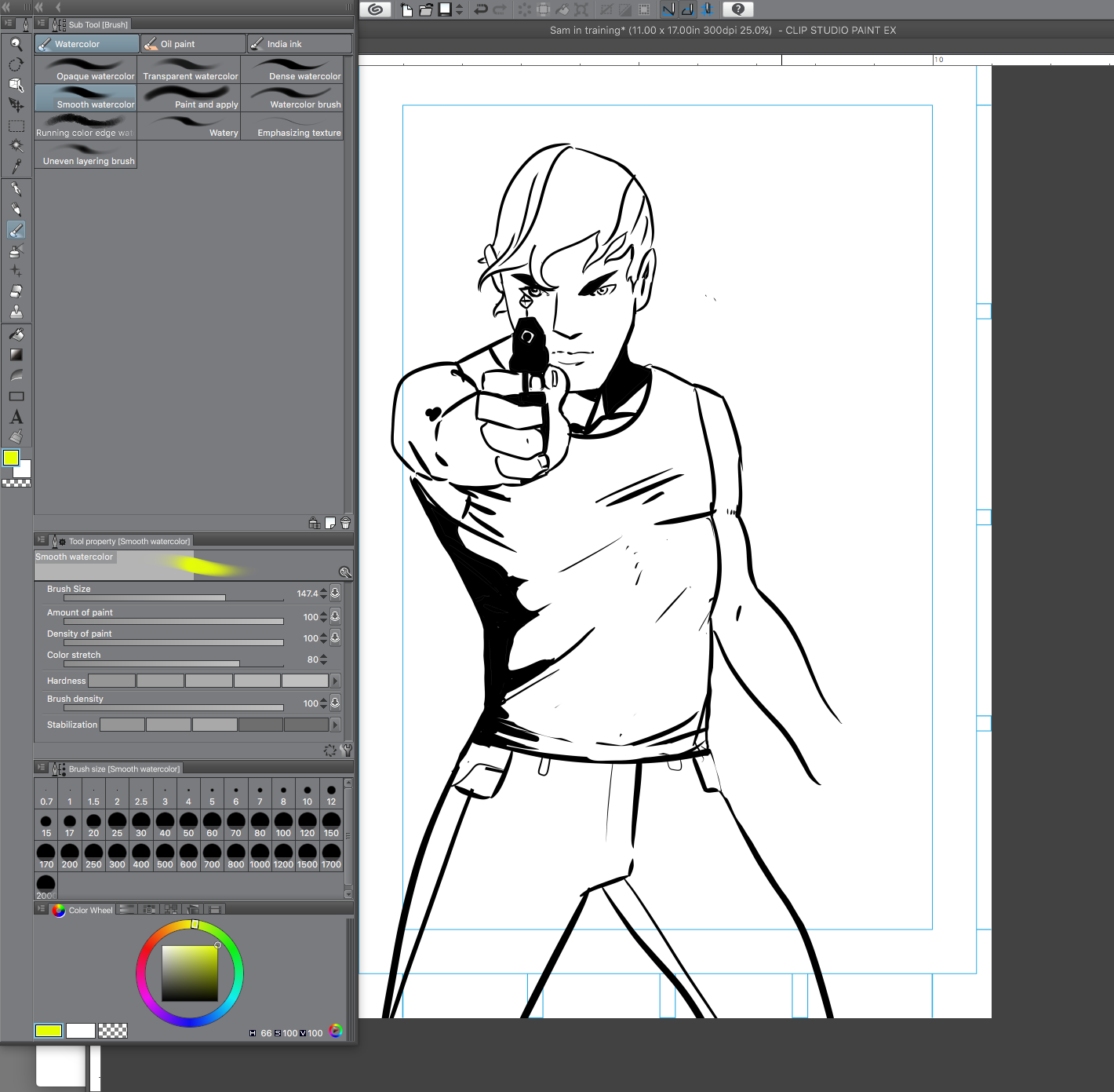 Clip Studio Paint Lineart Sam Tilted Sun.png