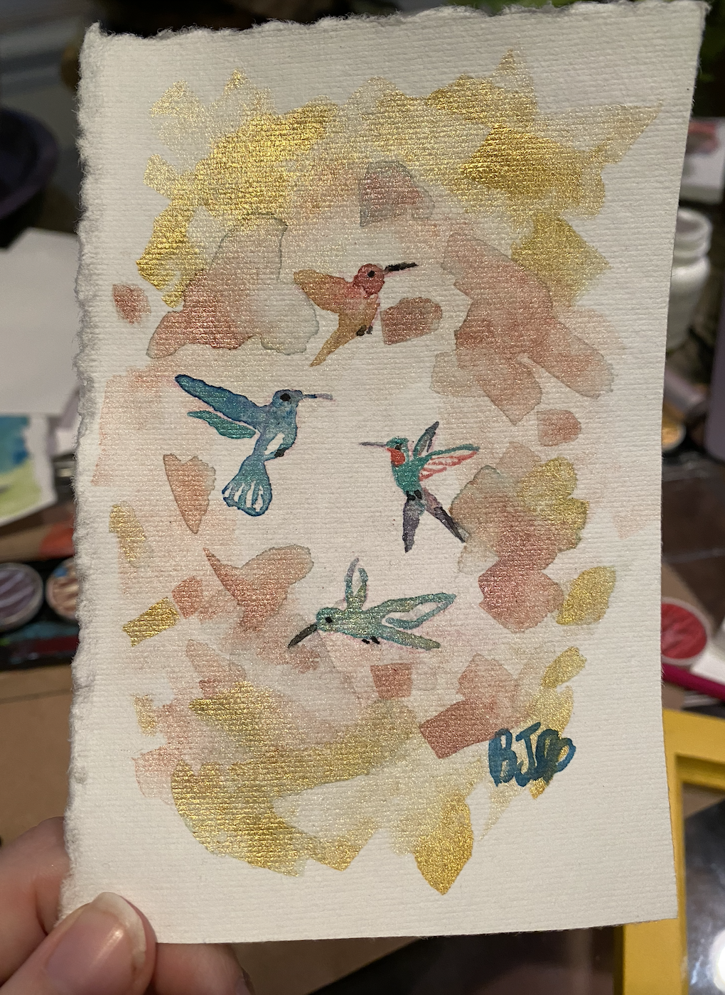 Medium Moment: Coliro Iridescent Watercolors — Becky Jewell