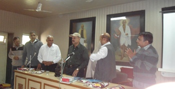 Dr. Sarma (wearing a cap) and some of the workshop participants