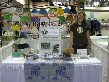 Volunteer Erin Johns at the Asian Festival, Richmond Virginia, 2013
